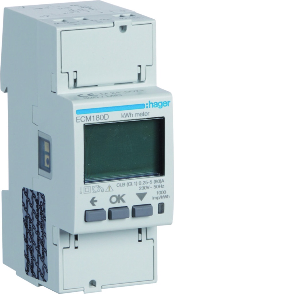 COMPTEUR MONOPHASE DIRECT 80A 2M MBUS MID  *