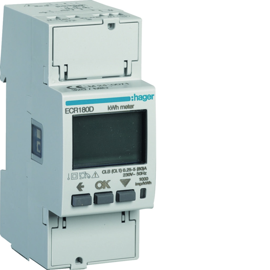 COMPTEUR MONOPHASE DIRECT 80A 2M MODBUSMID  *