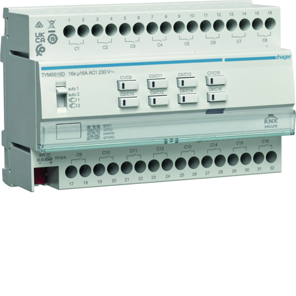 MODULE DE SORTIES 16 CONTACTS 16A CHARGES CAPACITIVES  *