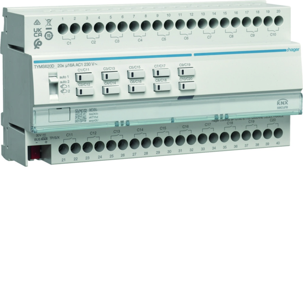MODULE DE SORTIES 20 CONTACTS 16A CHARGES CAPACITIVES  *