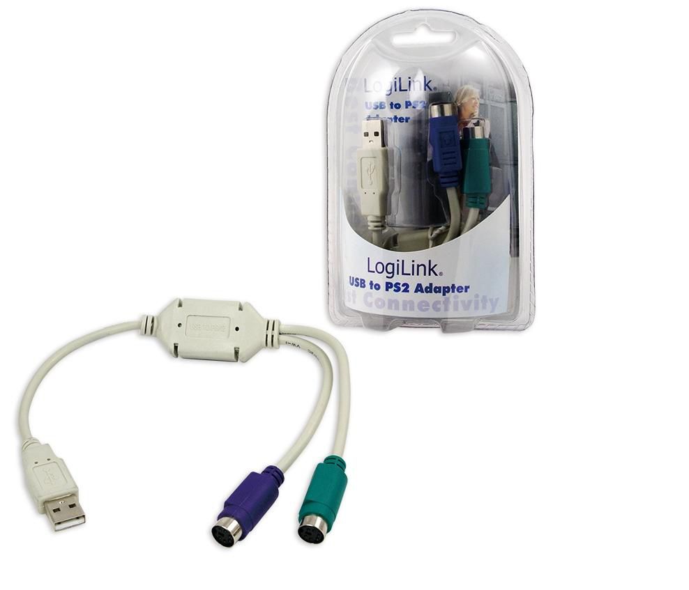 LOGILINK ADAPTER USB TO 2X PS/2  *