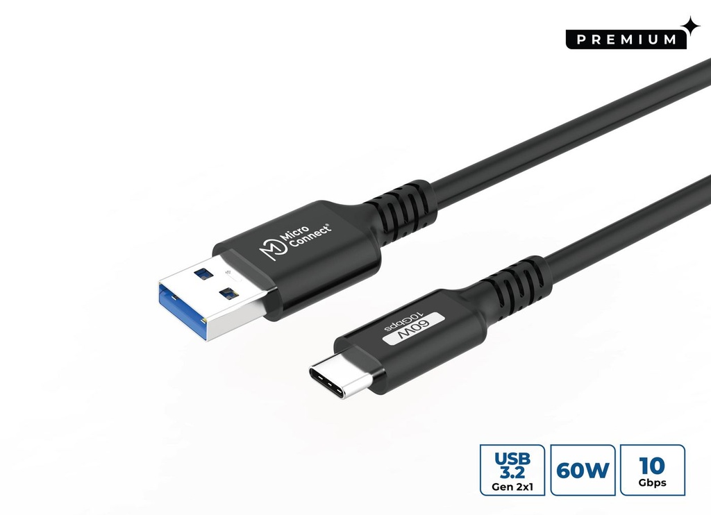 PREMIUM USB-C TO USB-A CABLE  *