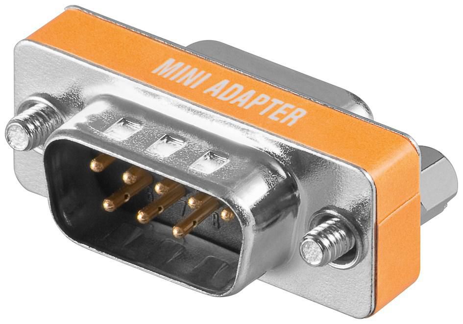 MINI GENDER DB9 M/F NULL MODEM  *