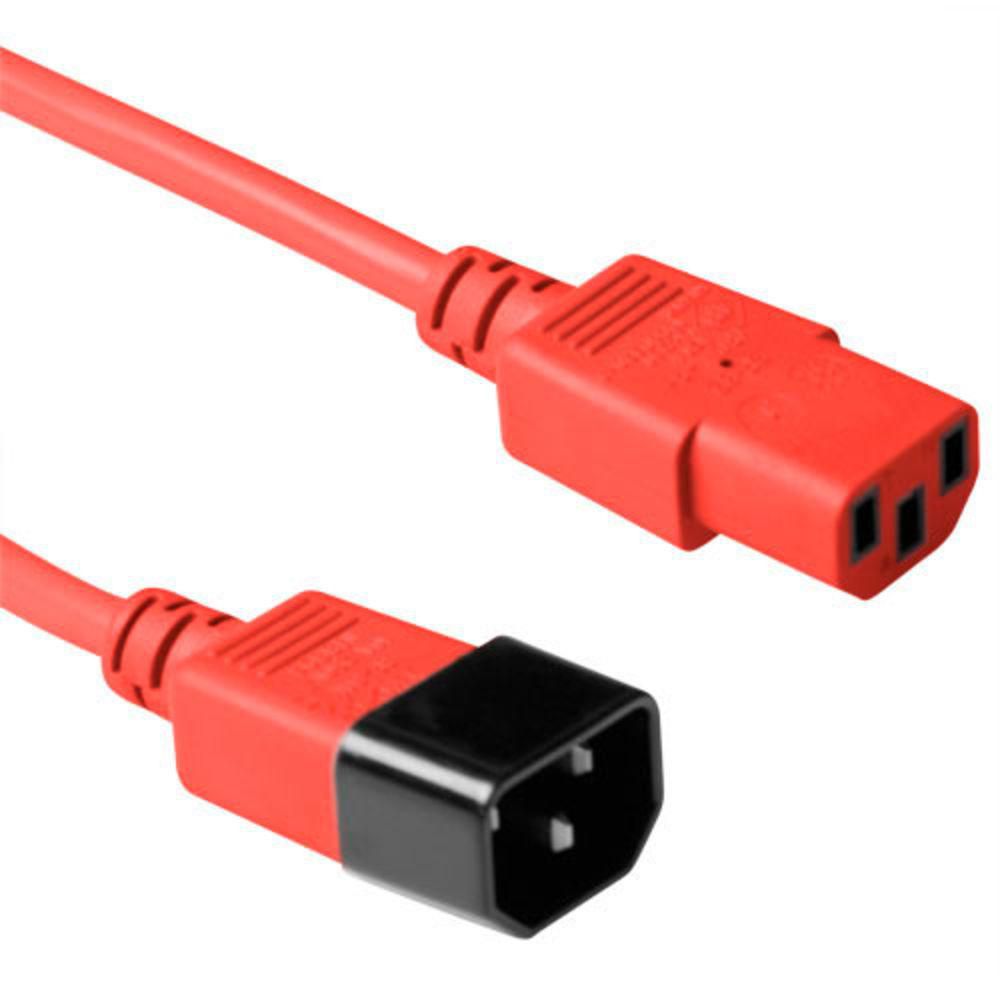 RED POWER CABLE C14F TO C13M,  *