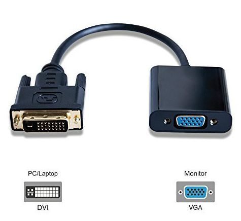 ADAPTER DVI-D TO VGA ADAPTER  *