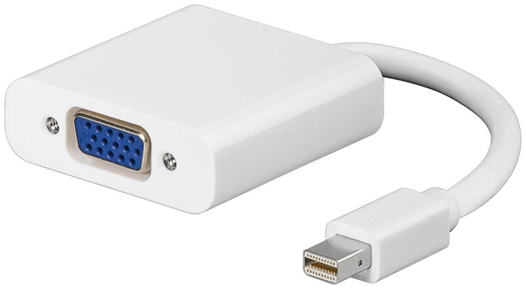 MINI DISPLAYPORT-VGA M-F WHITE  *