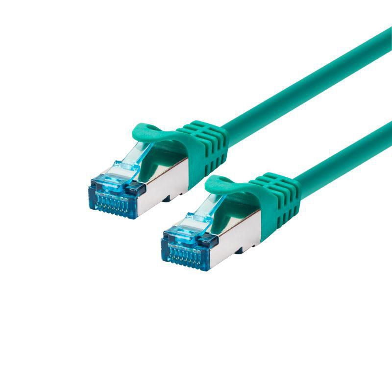 PATCH CABLE SF/UTP 1M - CAT5E - GREEN  *