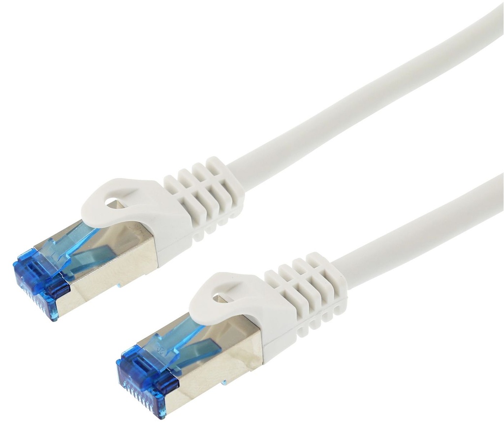 PATCH CABLE SF/UTP 1M - CAT5E - WHITE  *