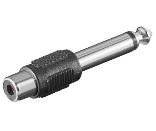 ADAPTER 6.3MM - RCA M-F  *