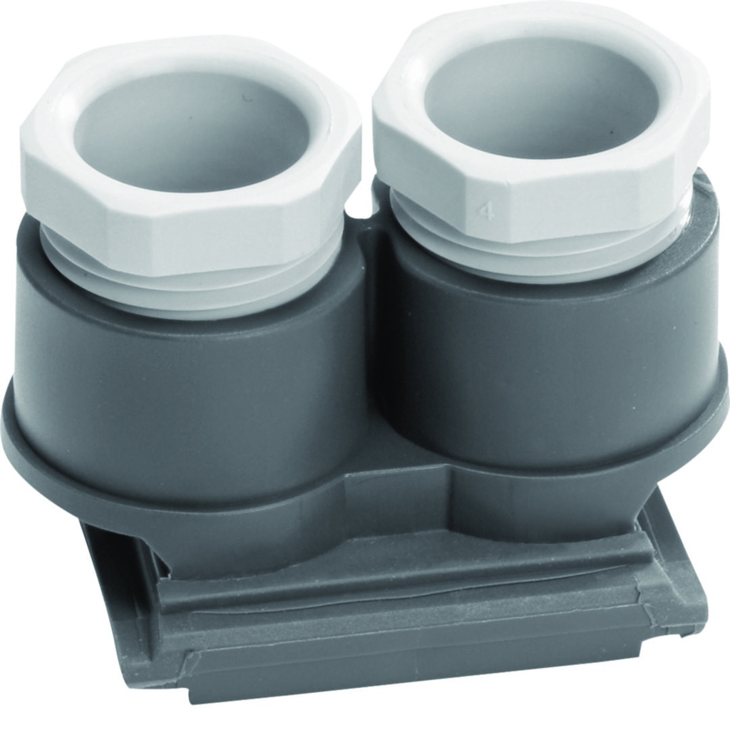 ENTREE DOUBLE AVEC PE - M20 GRISE