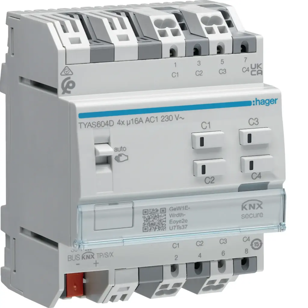Module de sorties 4 contacts 16A charges capacitives 