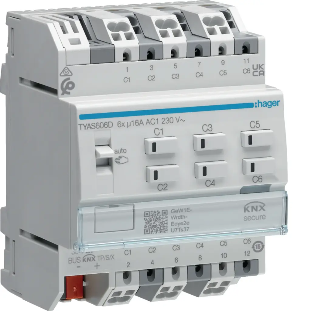 Module de sorties 6 contacts 16A charges capacitives 