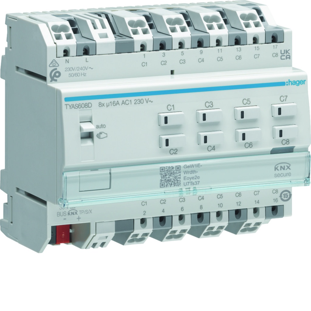 Module de sorties 8 contacts 16A charges capacitives 