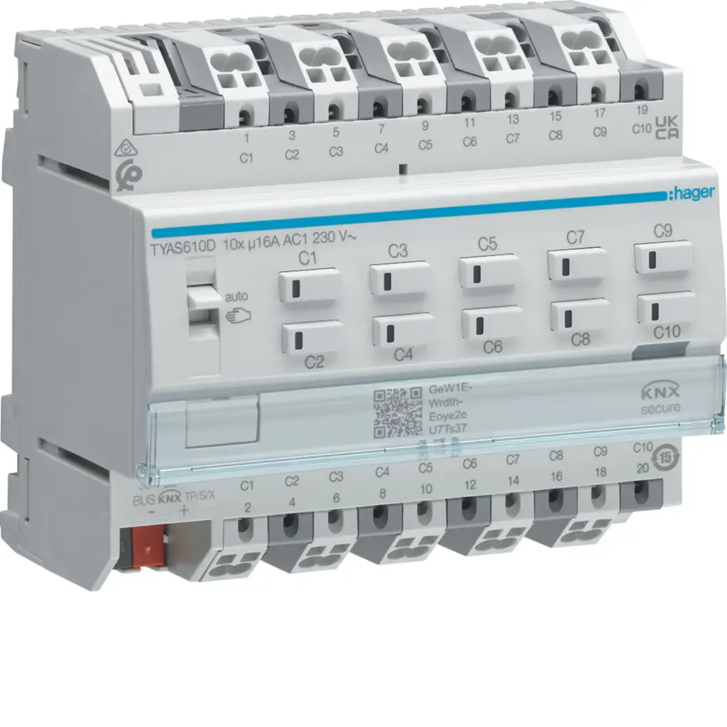 Module de sorties 10 contacts 16A charges capacitives 