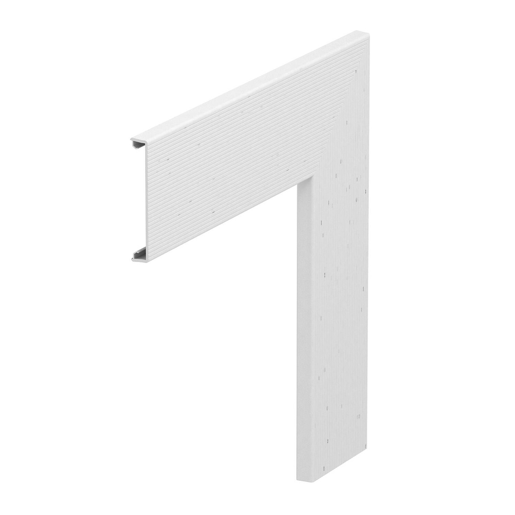 RAPID 80-H COUVERCLE COUDE PLAT PC/ABS S  *
