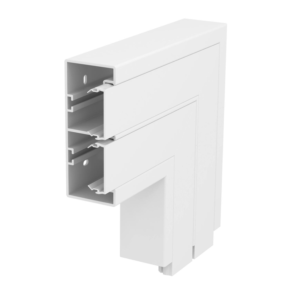 RAPID45/53X130-2 PC/ABS BLANC ANGLE PLAT  *