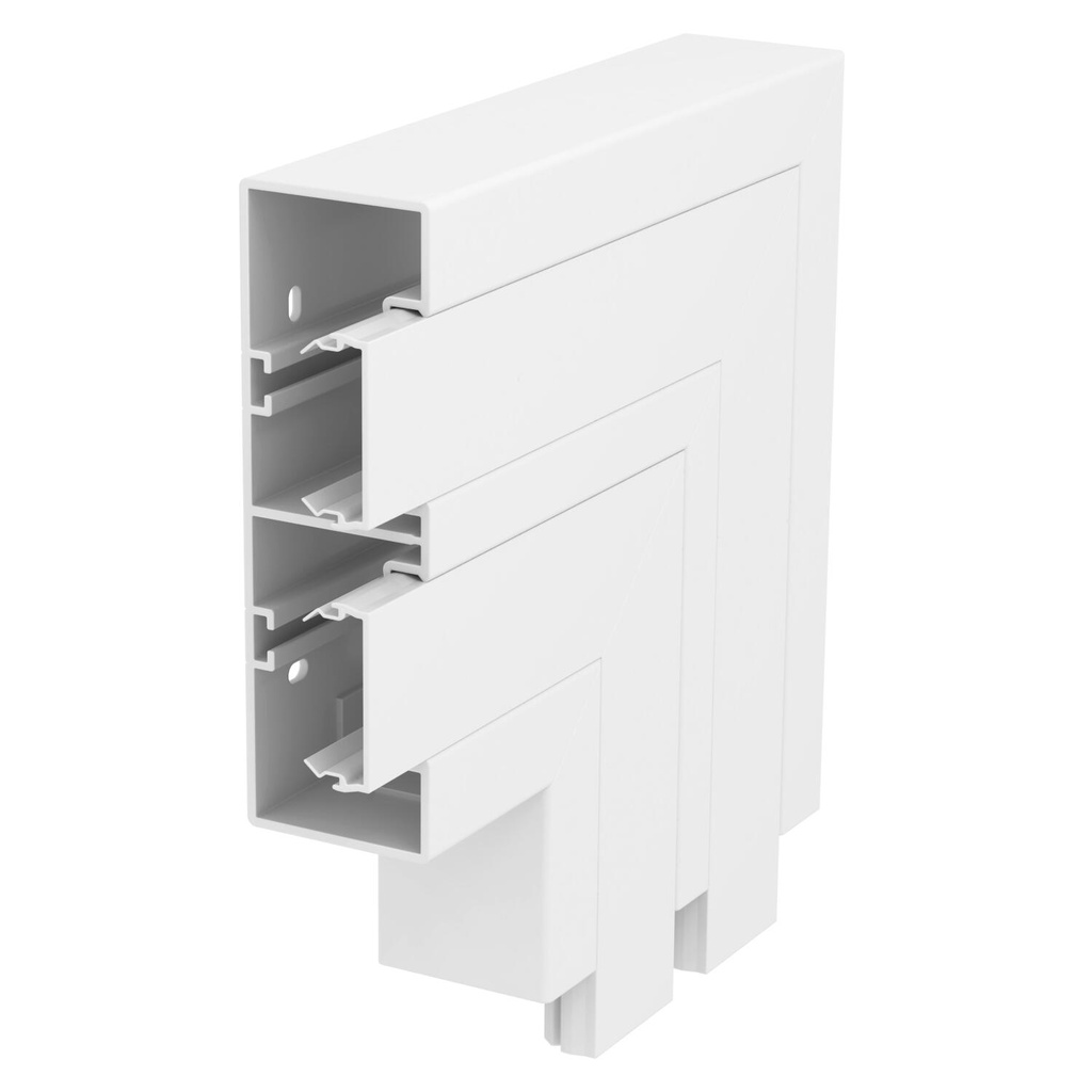 RAPID45/53X165-2 PC/ABS BLANC ANGLE PLAT  *