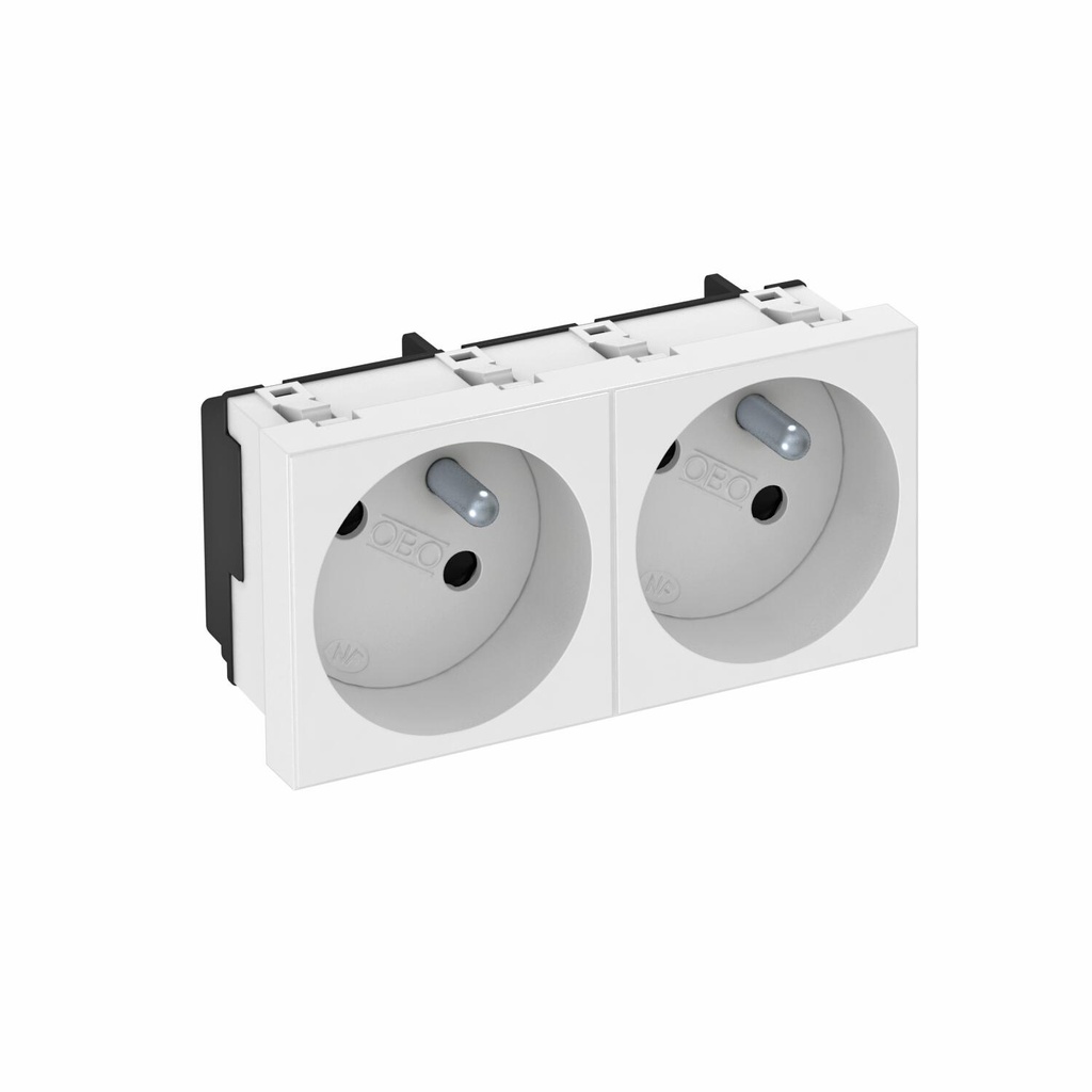 PRISE 45MM 2x 33° BLANC  *