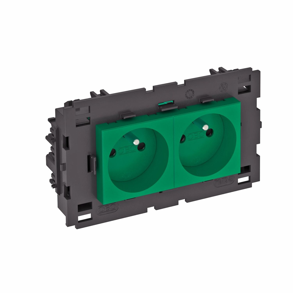 PRISE CONNECT80 2X 90° VERT  *