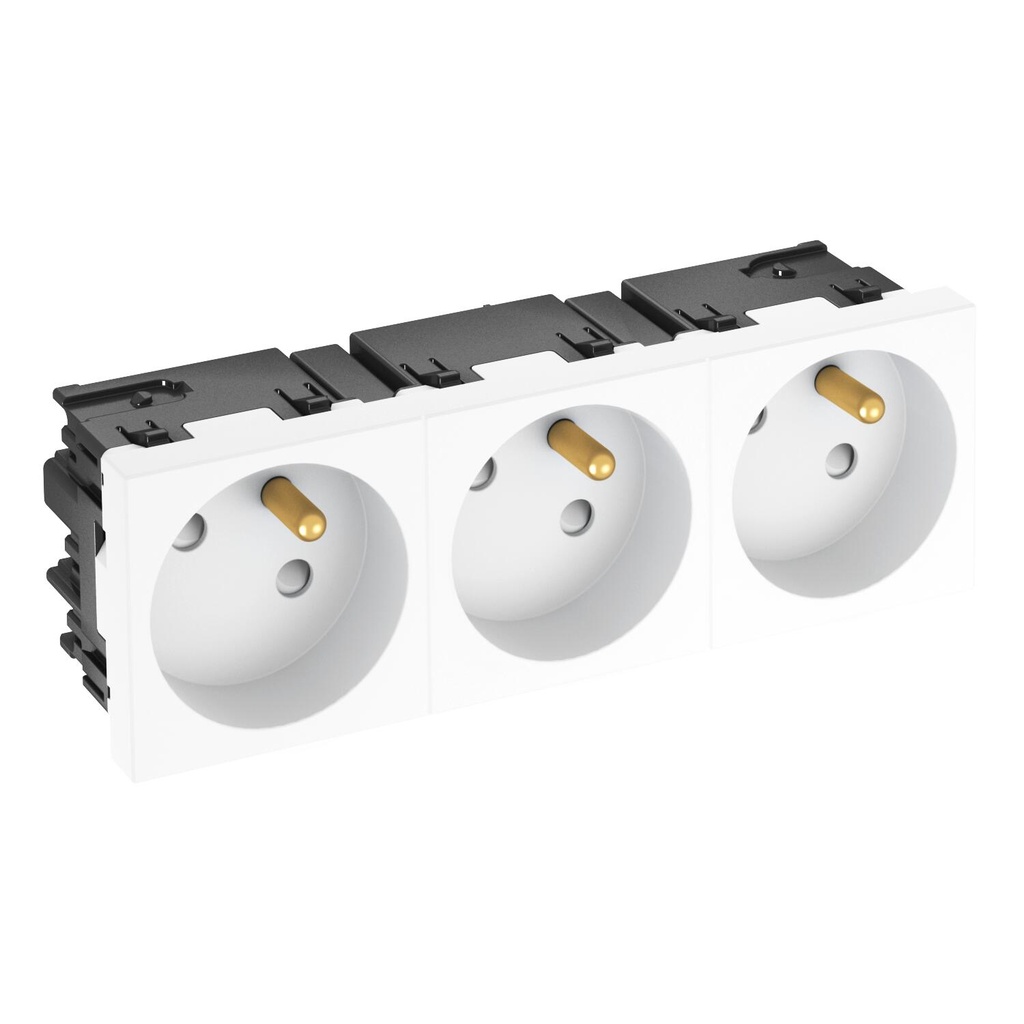 PRISE CONNECT45 3X 33° BLANC  *