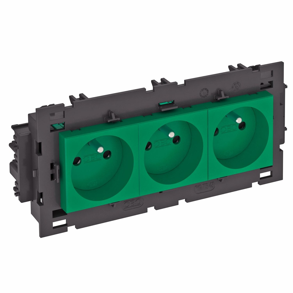 PRISE CONNECT80 3X 90° VERT  *