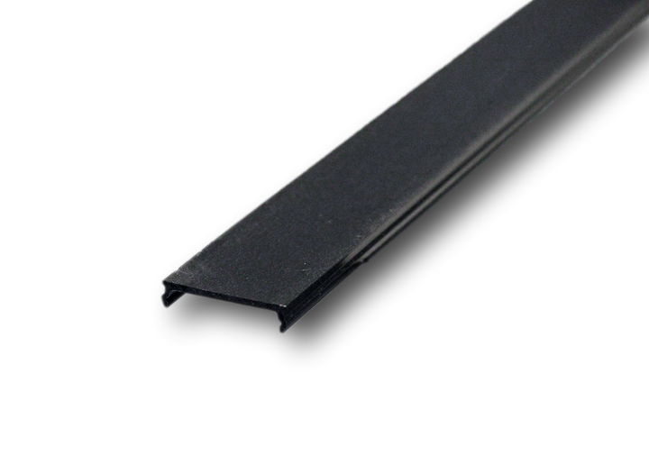 CACHE PLASTIQUE TRACK 48V APPARENT L2000MM NOIR.  *