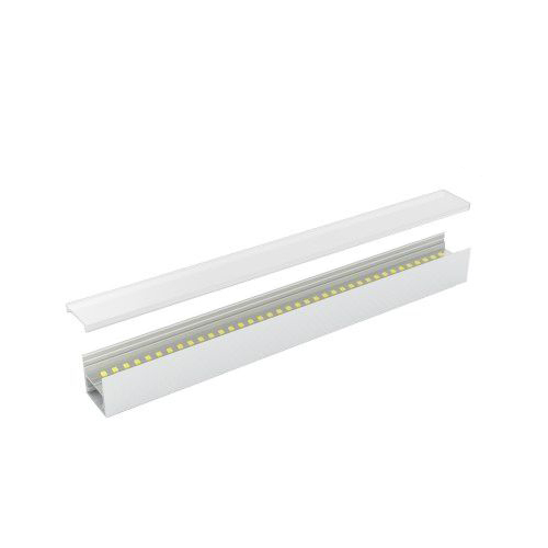 PROFIL PL3030 BLANC 2M PLEXI MAT ACCESS  *
