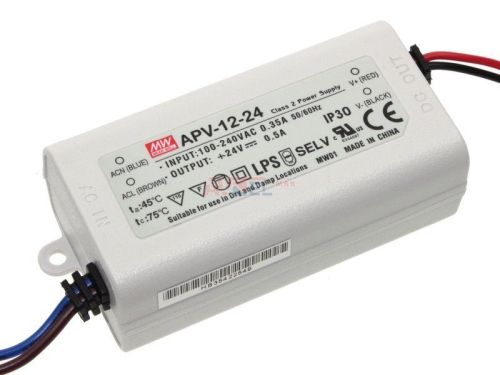 ALIMENTATION LED 24VDC 12W IP30  *