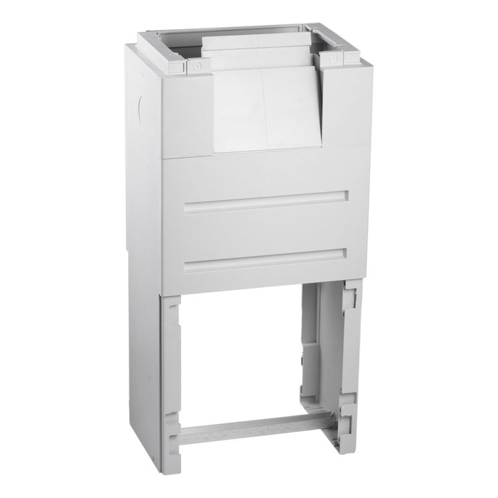 SOCLE DIN 00 AVEC TRAPPE POUR PASSAGE DECABLES  *