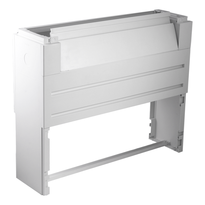 SOCLE DIN 2 AVEC TRAPPE POUR PASSAGE DECABLES  *