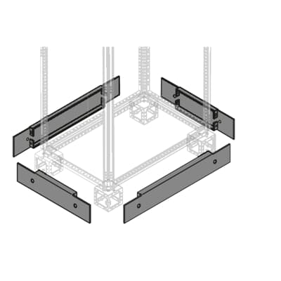 2 F/R PLINTH FLANGES SYSTEM PRO E POWER H=100MM W=250MM  *