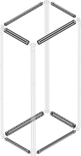 4 GALVANIZED SHEET CROSSPIECES SYSTEM PRO E POWER W=250MM  *