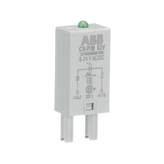 MODULE DE FONCTION EMBROCHABLE SERIE CR LED VERT 6 24VAC/DC  *