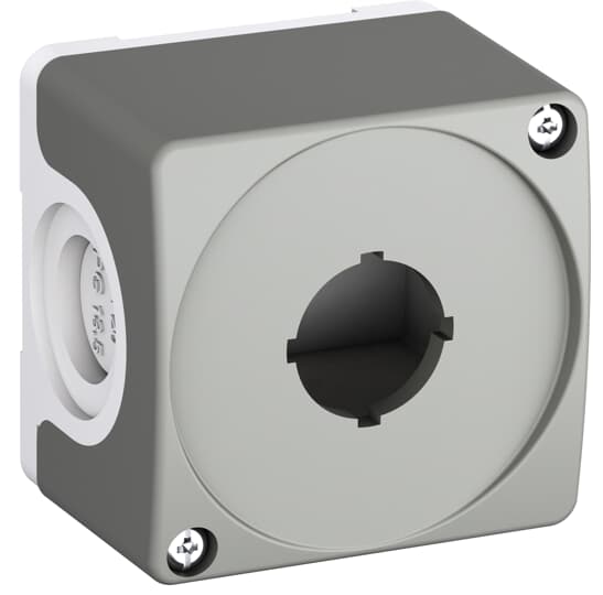 BOITIER SERIE COMPACT VIDE GRIS POUR 1 ELEMENT COMPACT  *