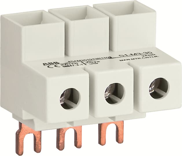 BORNE D'ALIMENTATION SERIE MS116/MS132 100A FORME BASSE 35MM²  *