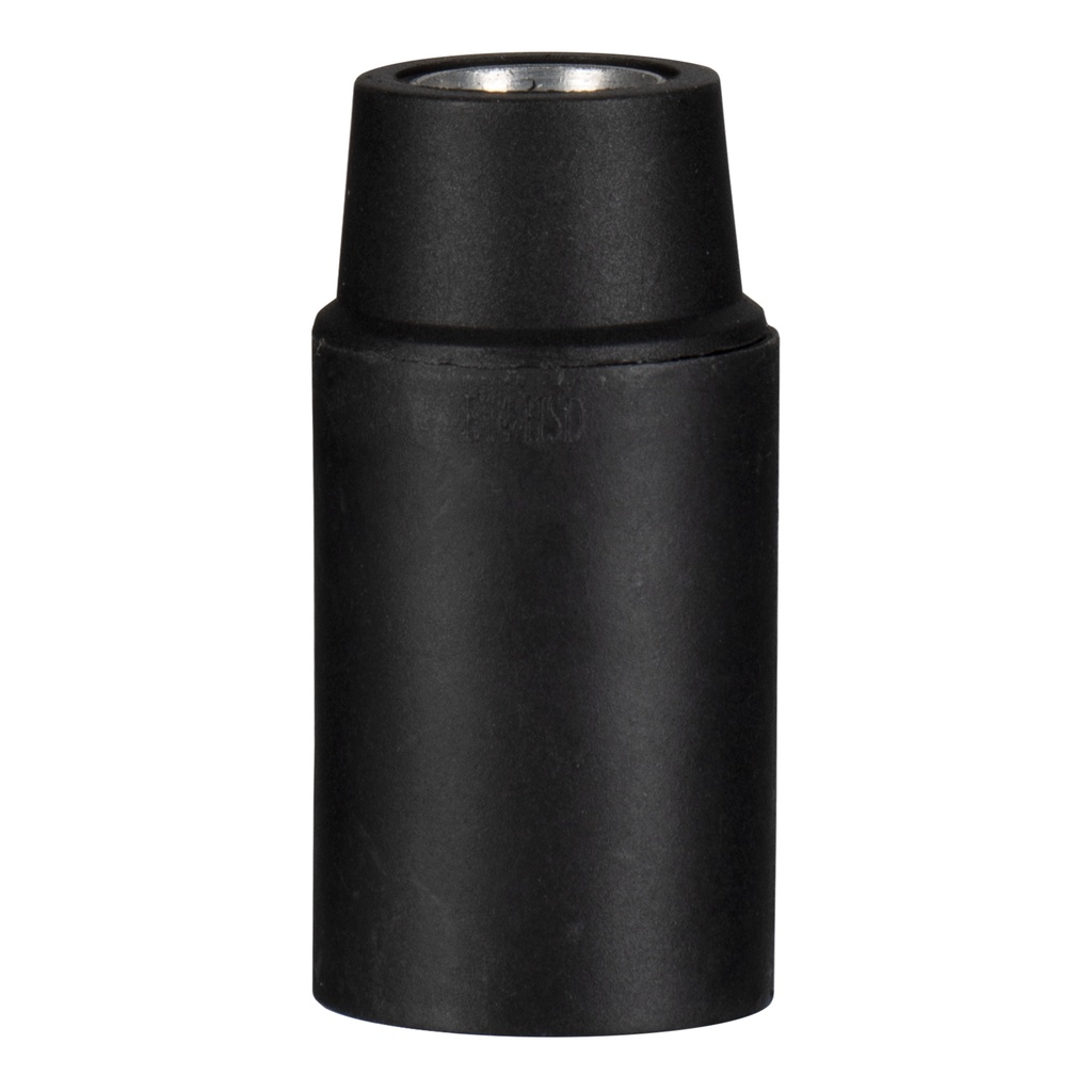 LAMPHOLDER E14 TP PLAIN BLACK  *