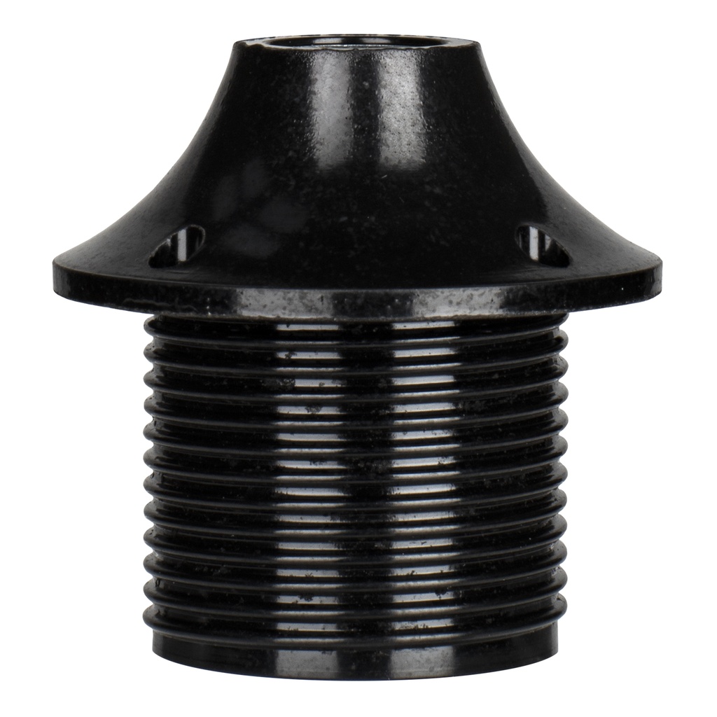 LAMPHOLDER E27 THREAD+CAP BLACK