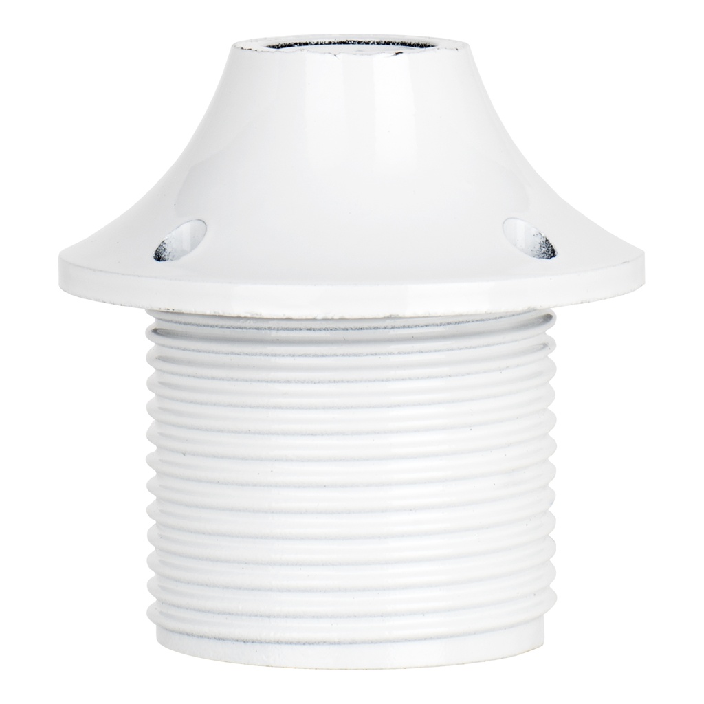 LAMPHOLDER E27 THREAD+CAP WHITE