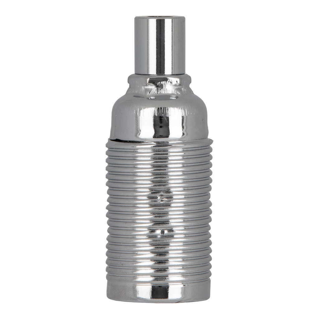 LAMPHOLDER METAL SCREW E14 CHROME  *