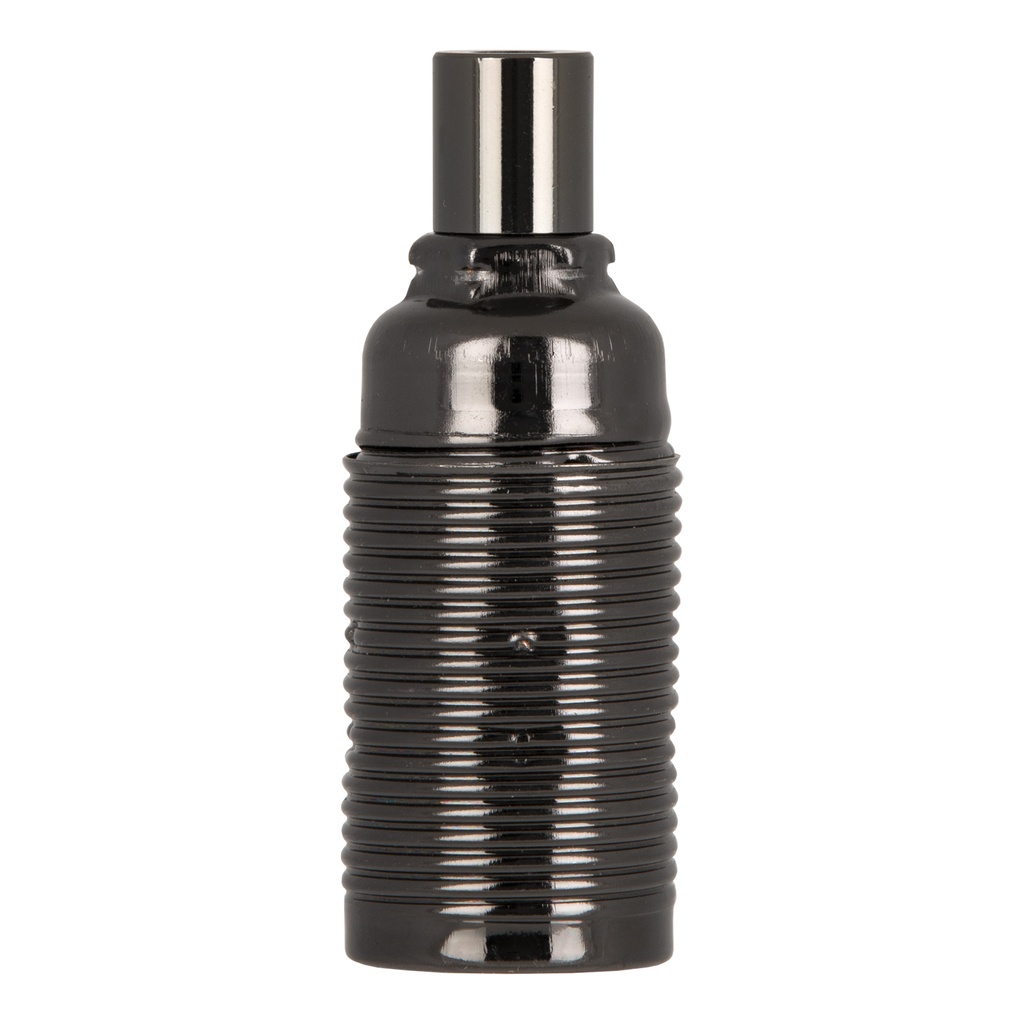 LAMPHOLDER METAL SCREW E14 BLACK  *