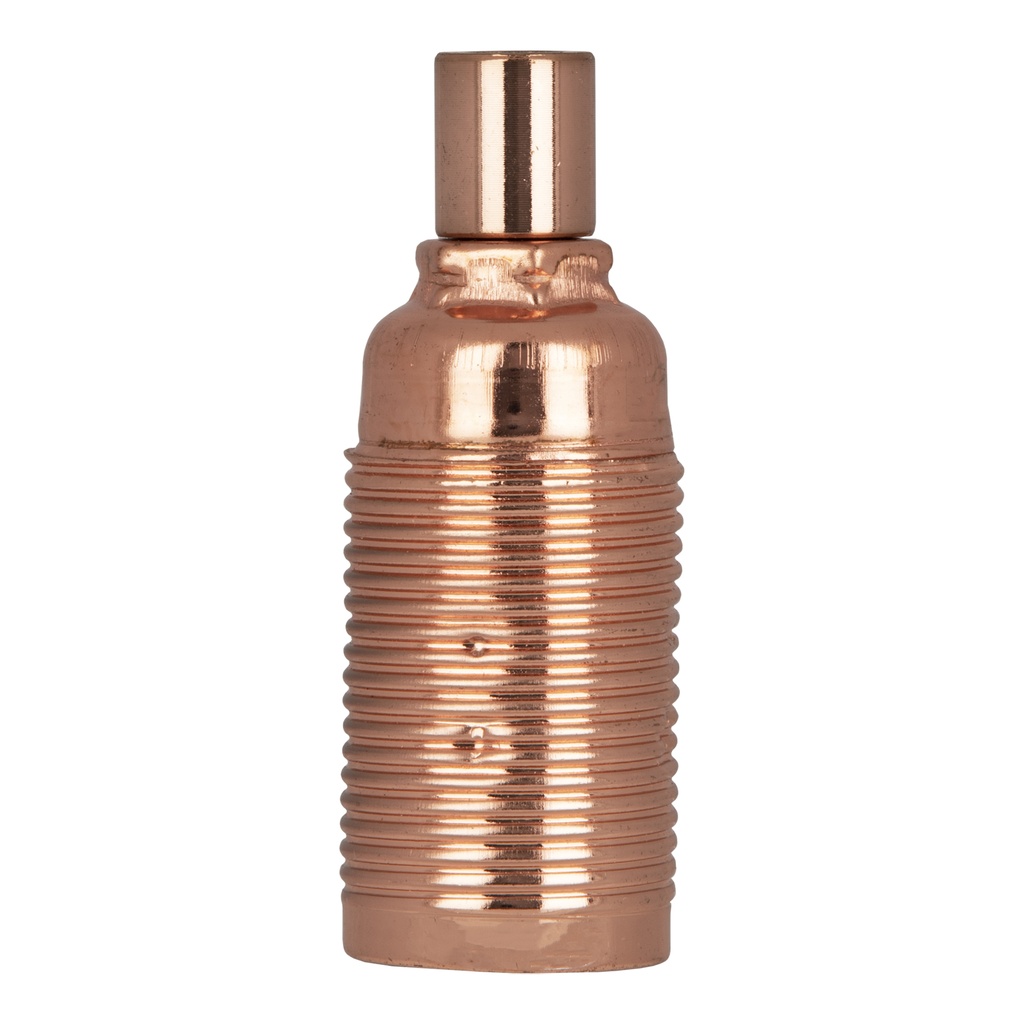 LAMPHOLDER METAL SCREW E14 COPPER  *