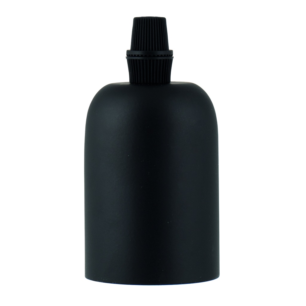 LAMPHOLDER ALU E27 MAT BLACK  *