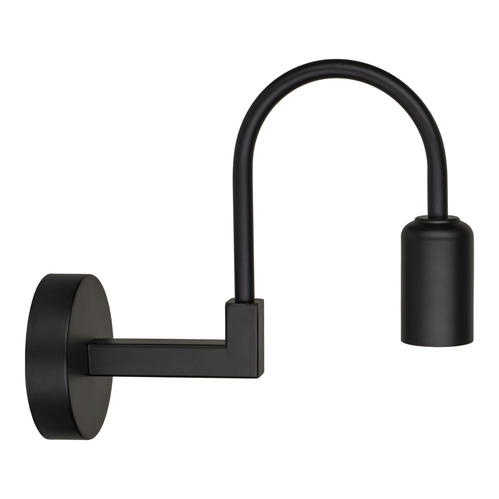 APPLIQUE MÉTAL ARC E27 NOIR  *