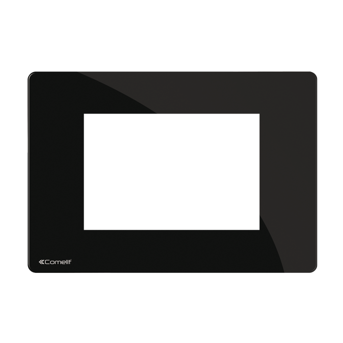 PLATINE ABSOLUTE NOIRE ONE COMP BTICINO  *