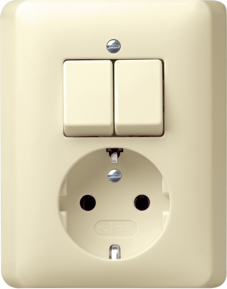 COMBI SERIE/WCD/RA AFD.PL. STANDARD 55 CREME WIT  *