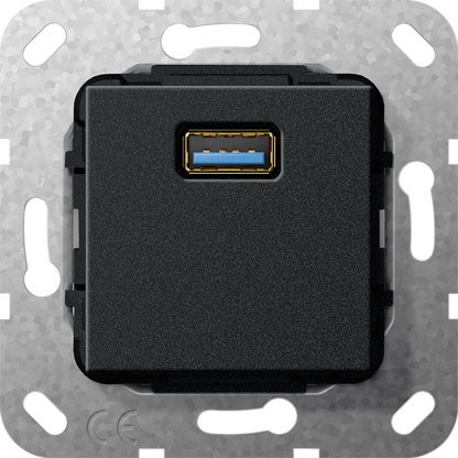 USB 3.0 A VERLOOPKAB. BASISELEMENT ZWARTM  *