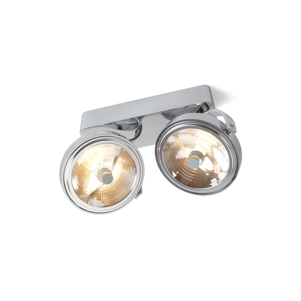 PIN-UP 2 LED CHROME / TRANSF. INCL. / DIMMABLE (TRIAC/IGBT)  *