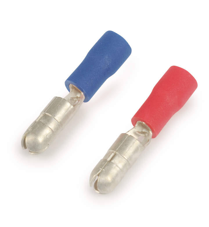 FICHE CYLINDR. PRÉISOLÉ, BLEU, 2.5MM²  *