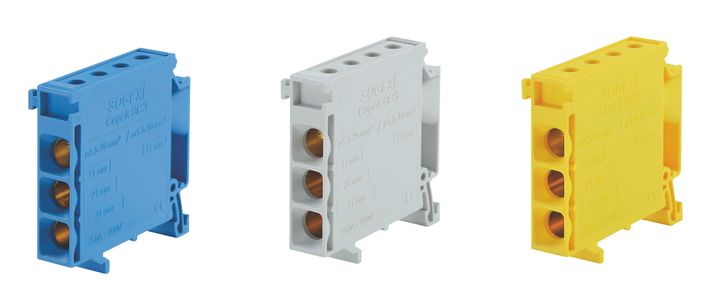 AANSLUITKLEM COPAK 3*25 GRIJS  *