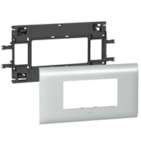 SUPPORT DLP ALU 4 MOD CV. 85MM MOSAIC DOUBLE  *